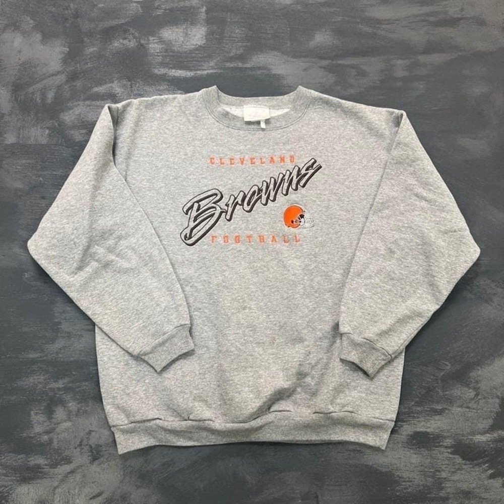 Vintage Cleveland Browns  Sweatshirt Mens‎ XL Gray 1990s NFL